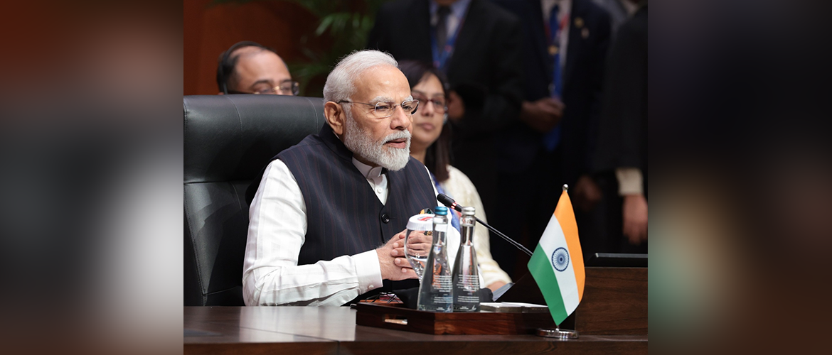  <p style="font-size: 18px;"><strong>Hon'ble Prime Minister Shri Narendra Modi participated in the 20th ASEAN-India Summit in Jakarta (07 September, 2023)</strong></p>